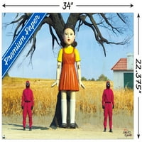 Нетфли Лигњи Игра-Кукла Ѕид Постер со Pushpins, 22.375 34