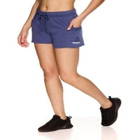 Reebok женски крајни меки француски тери шорцеви со џебови, големини XS-xxxl