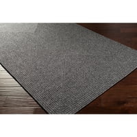 Уметнички ткајачи Тамар јаглен ft. Ft. In. Овален килим на отворено во затворен простор
