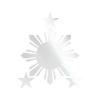 Филипини Налепница Налепница Умре Сече-Самолепливи Винил-Водоотпорен-Направени ВО САД-Многу Бои и Големини - ѕвезди филипински