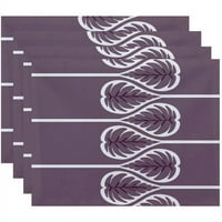 Едноставно Дејзи 18 14 Ферномски печати за печатење, сет од 4