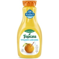 Тропикана витамин Ц и цинк и малку сок од портокал од пулпа, fl. Оз