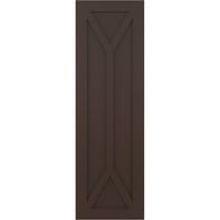 Екена Милхаурд 15 W 55 H TRUE FIT PVC SAN CARLOS Mission Style Fixed Mount Sulters, Raisin Brown
