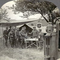Армијата На Спасот Напред. Нан-Американска Армиска Колиба На Фронтот На Границата На Рајна За Време На Првата Светска Војна.Стереограф,