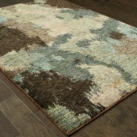 Апстракт Апстрактна област на Авалон Дома Еверман, килим, 7,87 '11,25'