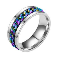 хгв прстен сет синџир ротација прстен титаниум прстен