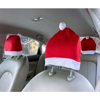 Божиќна Капа Потпирачот За Глава За Автомобилски Седишта Покрива Слатки Божиќни Капи За Дедо Мраз Украсни Навлаки За Автомобили