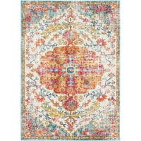 Уметнички ткајачи Харпуп Медалјон област килим, портокалова аква, 3'11 5'7