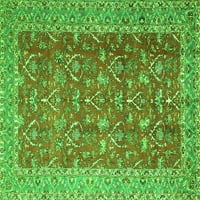 Ахгли Компанија Внатрешен Правоаголник Персиски Зелени Килими Од Традиционална Област, 3'5'