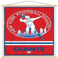Њујорк Гиганти-Ретро Логото 40 24 Постер