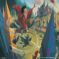 Волшебничкиот Свет: Хари Потер - Илустриран Плакат На Ѕидот Квидич, 22.375 34