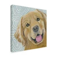 Трговска марка ликовна уметност 'Dlynns Dogs Cosmo' Canvas Art by Dlynn Roll