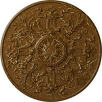 33 OD 3 4 P Версајски тавански медалјон, рачно насликана пушачка топаз пукнатина