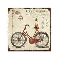 Трговска марка ликовна уметност „велосипед 2“ платно уметност од Jeanан Плут