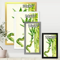 Дизајн Шума на бамбус гранки VI 'тропски врамен уметнички печати