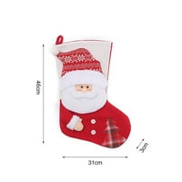 божиќни чорапи, божиќни празнични чорапи божиќен снешко дедо мраз божиќни чорапи торба за подароци за услуги и украсување украси