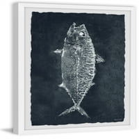 Риба мармонт хил Во Црна Врамена Ѕидна Уметност