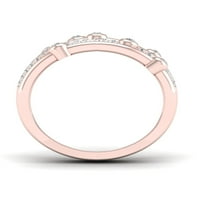 Империјал 1 4CT TDW Diamond 10K розово злато Роуд дијамантски прстен