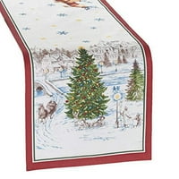 Елрен Дома Модата Дедо Мраз Снежните Санки Маса Тркач, 13 x70