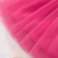 Кетиј-Чн Мало Девојче Фустани Принцеза Девојки Фустан За Свадба Роденден Фустани Топла Розова, 110